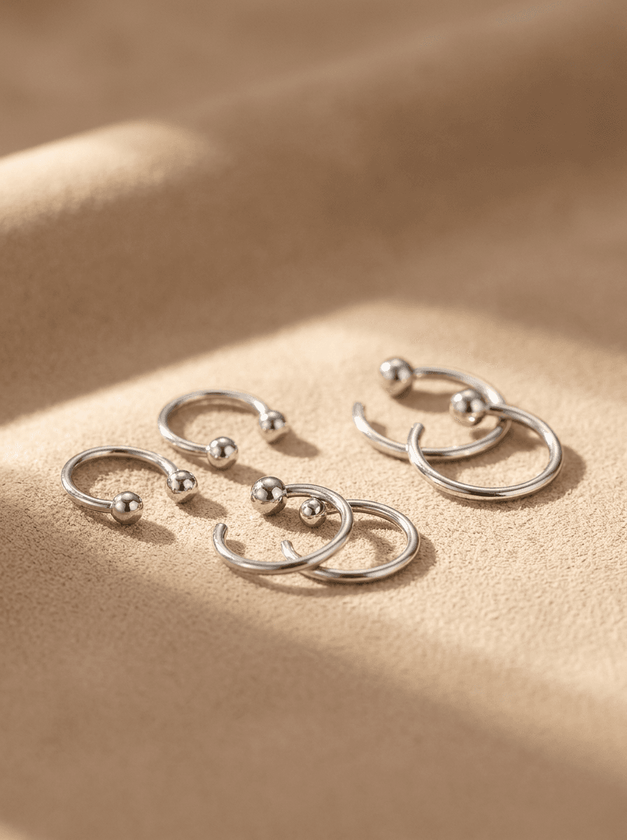 999 Silver Everyday Studs, earrings in  sensitive-ear friendly, view 3