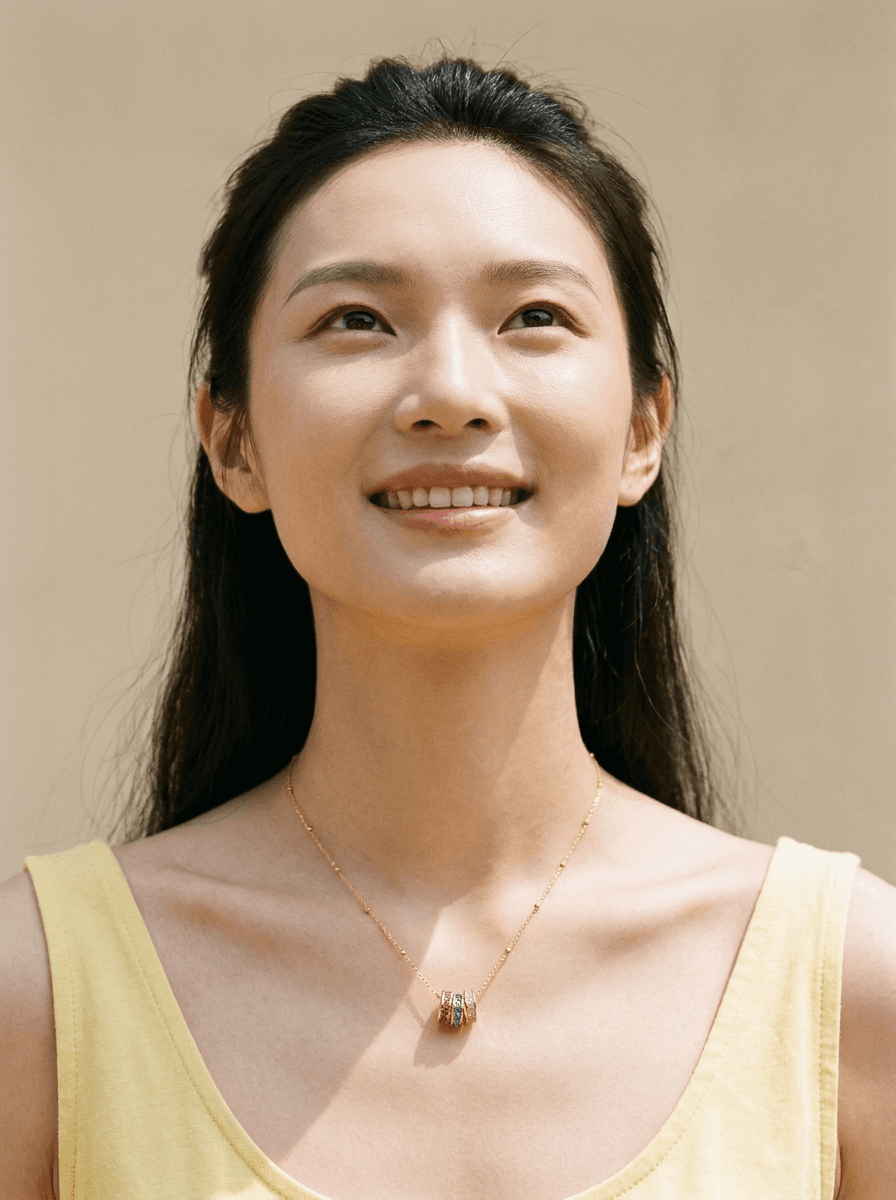 Coloured Zircon Pendant Necklace, necklaces in  summery