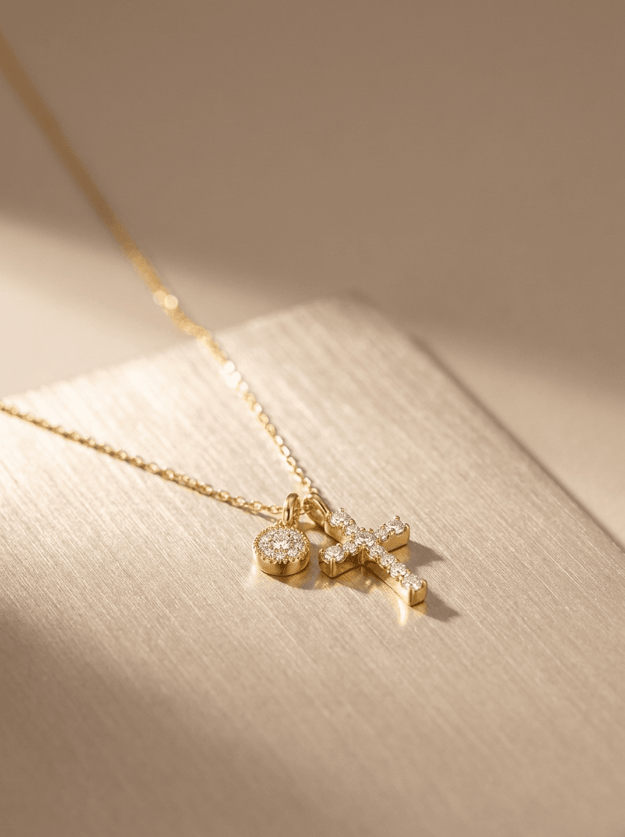 Cross Pendant Necklace, necklaces in  everyday, view 3