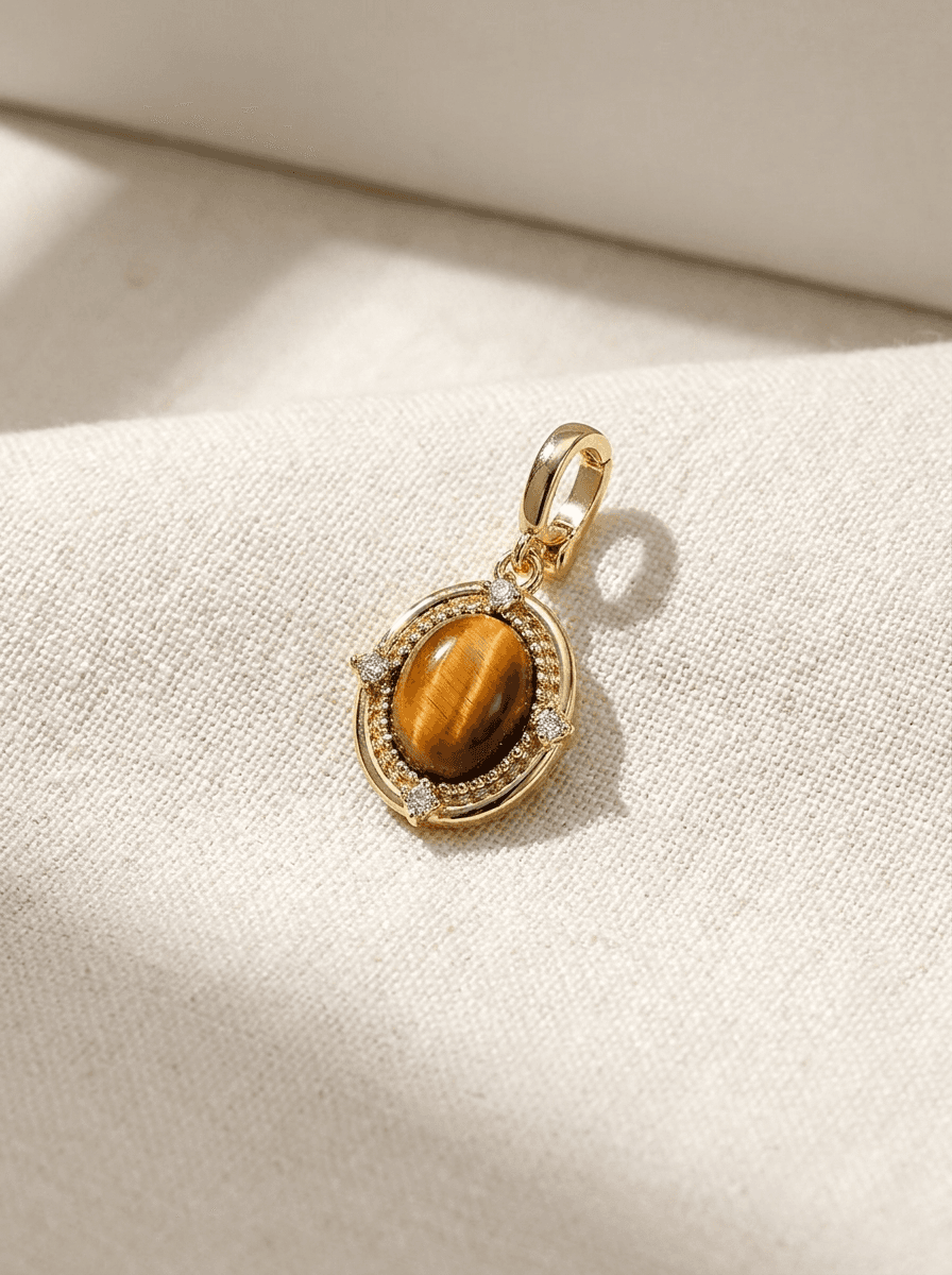 Gem Drop Charm, diy in glass gem drop, gold-tone clip clasp