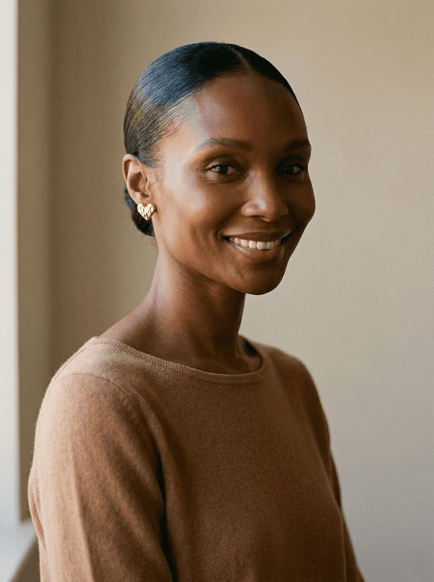 Gold Heart Studs, earrings in  celeb-inspired