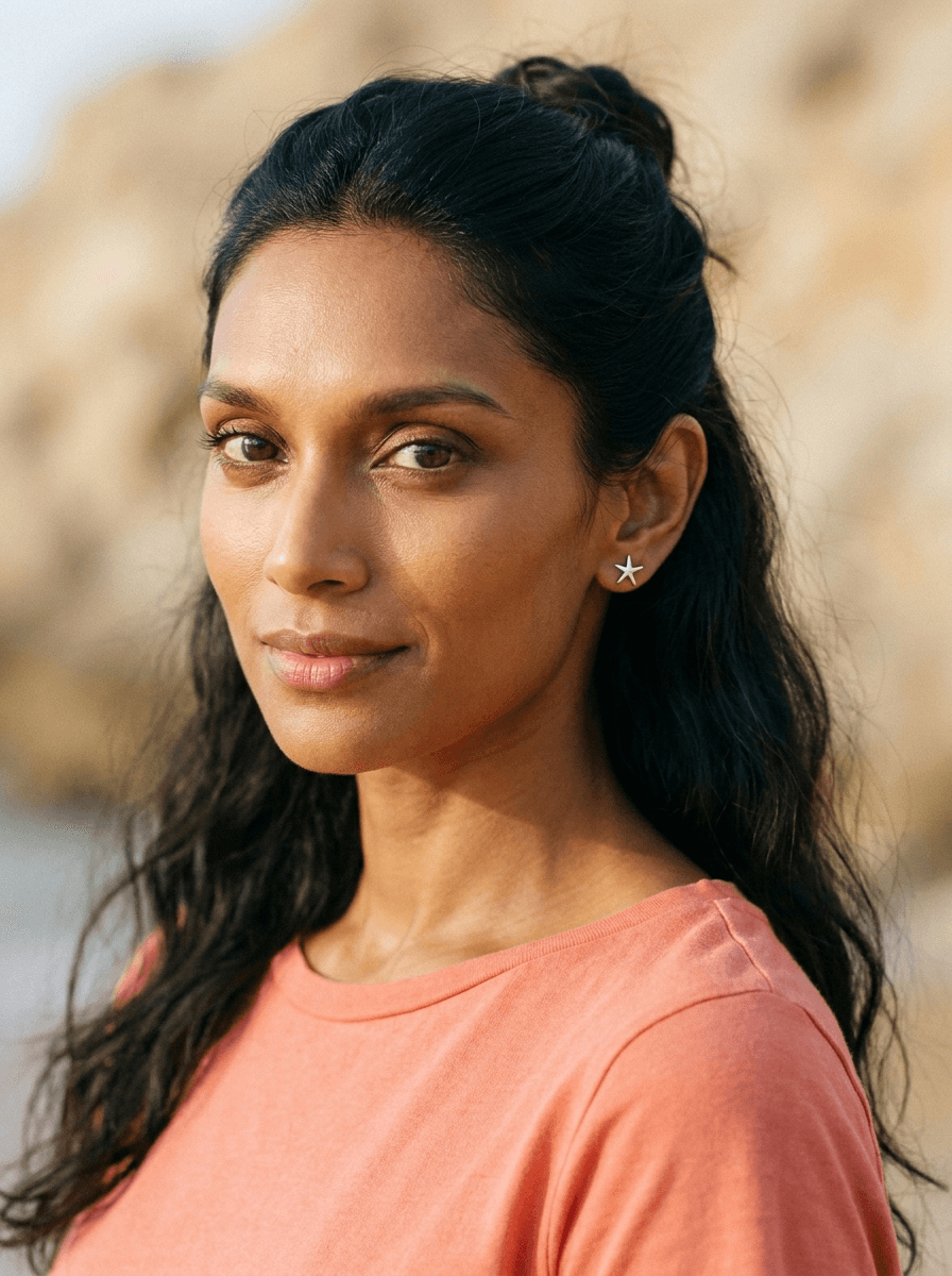 Mini Starfish Studs, earrings in  sleep-in
