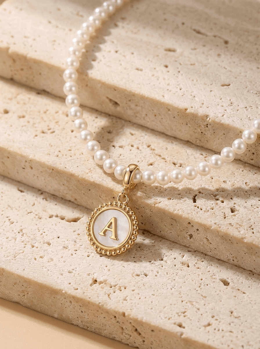 Pearl Strand Cord & Clasp, diy in threading cord, gold-tone clasp set