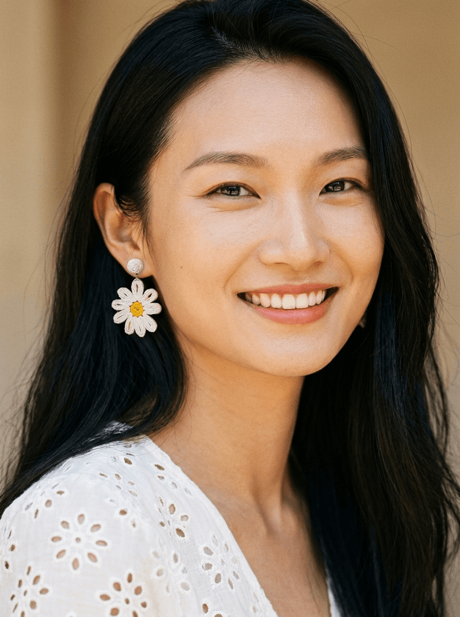 Resort Flower Studs, earrings in  beachy vacation vibe